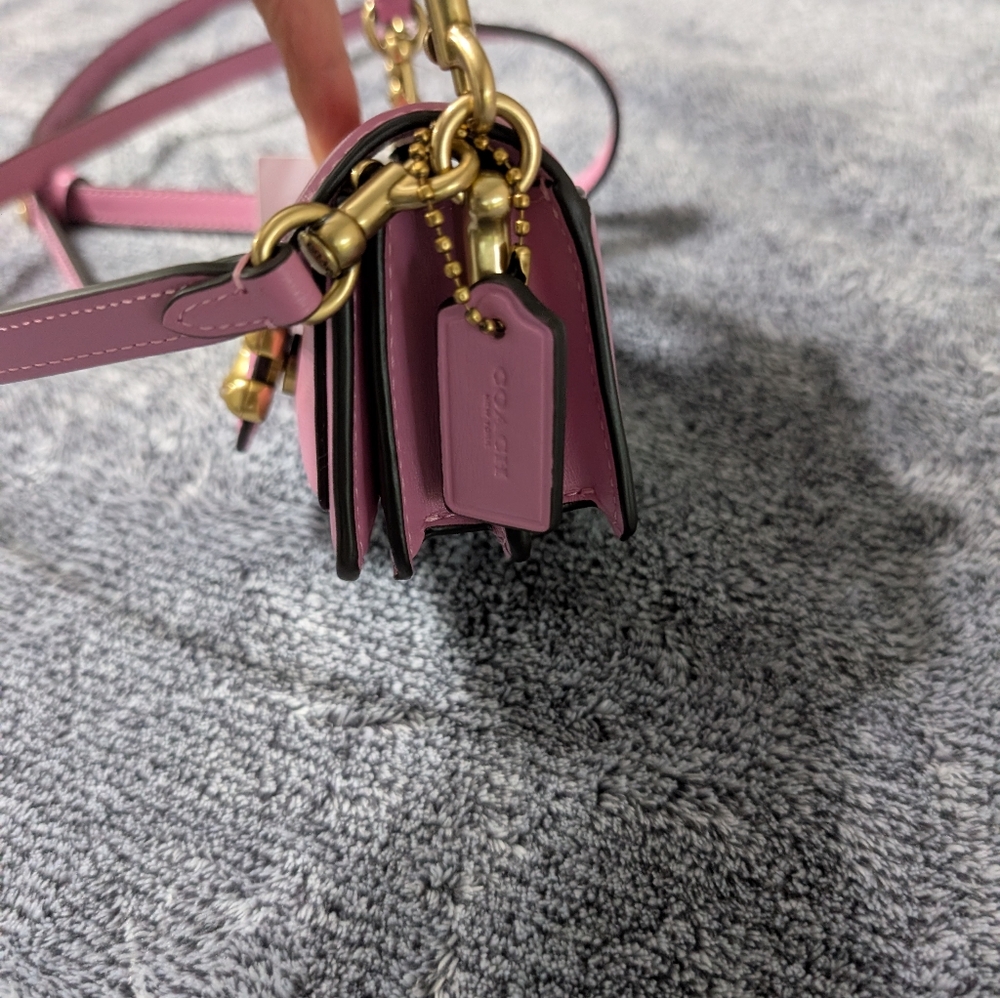 Coach Pink Leather Crossbody Bag - Picture 5 of 7